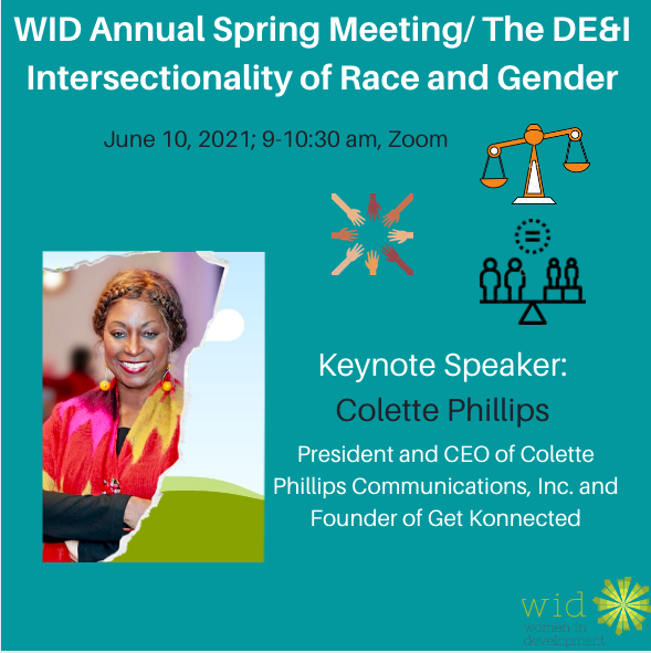 Event flier for WID's Annual Spring Meeting